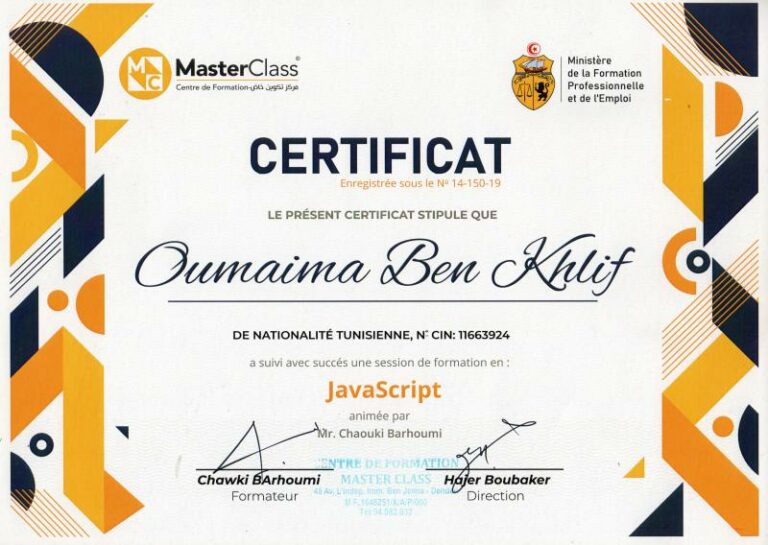 formation java script