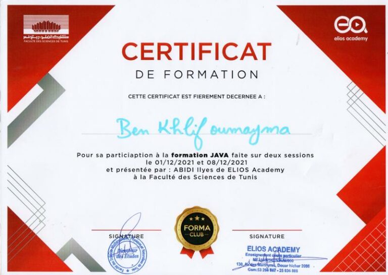 formation javaa